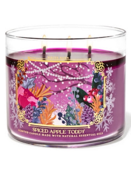 Bath & Body Works Other - Bath & Body Works Spiced Apple Toddy 3 Wick Candle With Decorative Lid